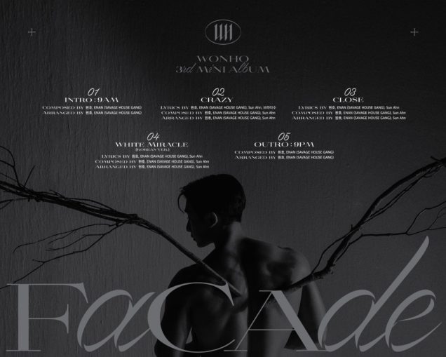 Wonho Facade Tracklist